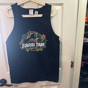 Black Jurassic Park Tank Top